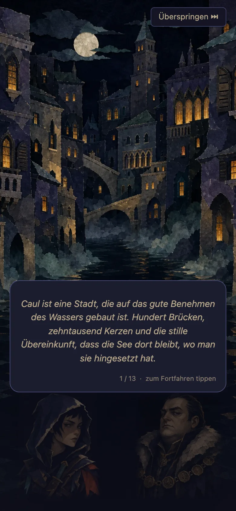 Die Geschichte entfaltet sich zwischen den Ebenen